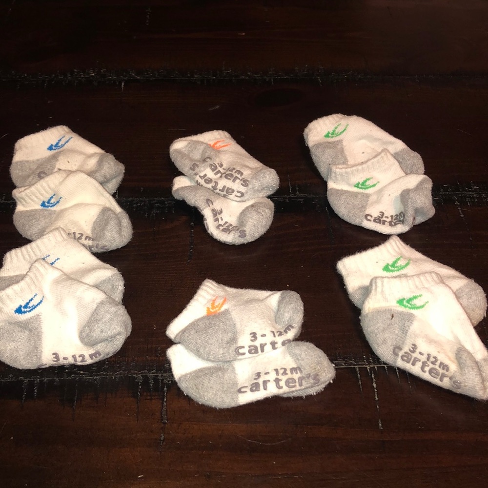 3-12 month Carters ankle socks